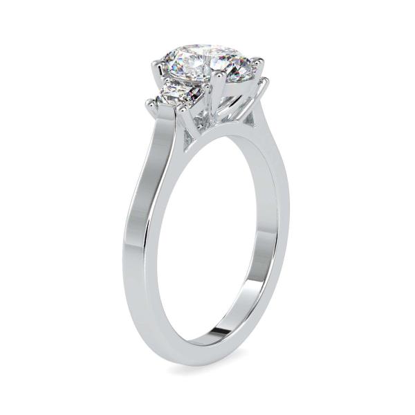 Custom Made Trinity Oval Three Stone Moissanite Ring by Solitairz Affair