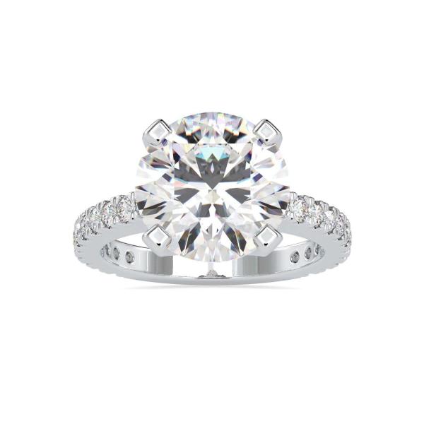 Custom Made Ella Solitaire Engagement Moissanite Ring by Solitairz Affair