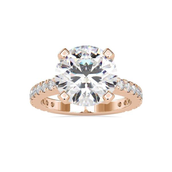 Custom Made Ella Solitaire Engagement Moissanite Ring by Solitairz Affair