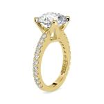 Custom Made Ella Solitaire Engagement Moissanite Ring by Solitairz Affair