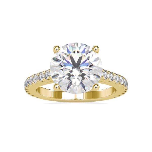 Custom Made Militia Solitaire Engagement Moissanite Ring by Solitairz Affair