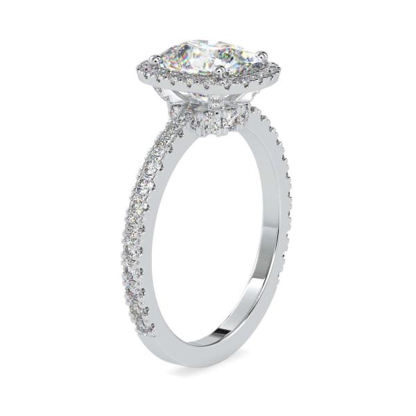 Custom Made Volt Halo Moissanite Ring by Solitairz Affair