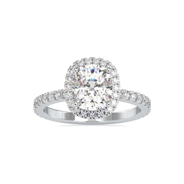 Custom Made Volt Halo Moissanite Ring by Solitairz Affair