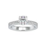 Custom Made Fancy Frill Solitaire Engagement Moissanite Ring by Solitairz Affair