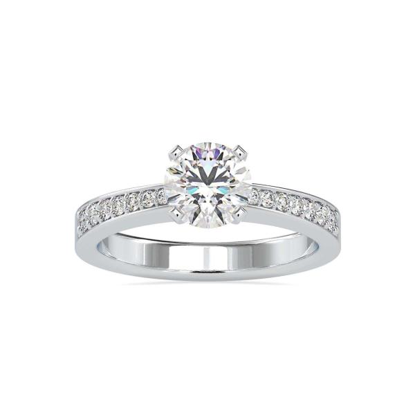 Custom Made Fancy Frill Solitaire Engagement Moissanite Ring by Solitairz Affair