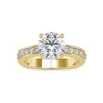 Custom Made Petite Solitaire Engagement Moissanite Ring by Solitairz Affair