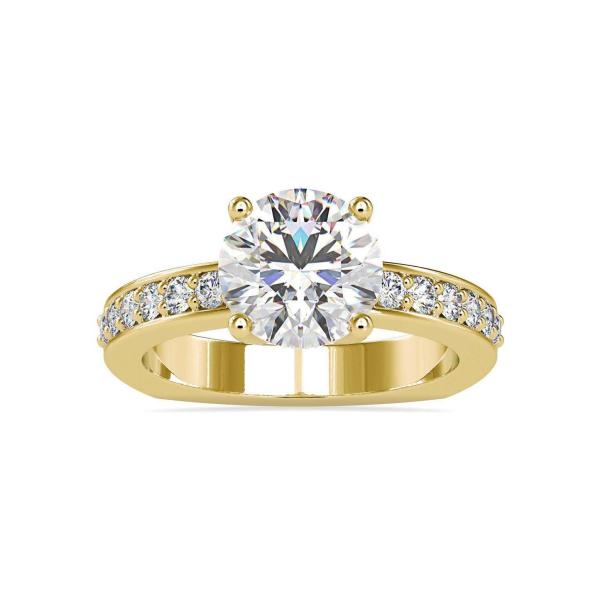 Custom Made Petite Solitaire Engagement Moissanite Ring by Solitairz Affair