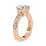 Custom Made Petite Solitaire Engagement Moissanite Ring by Solitairz Affair