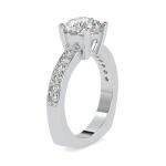 Custom Made Petite Solitaire Engagement Moissanite Ring by Solitairz Affair