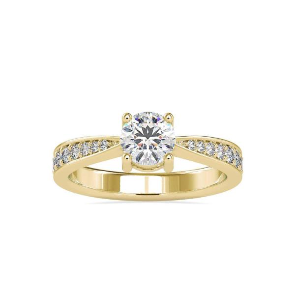 Custom Made Camilia Solitaire Engagement Moissanite Ring by Solitairz Affair