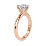 Custom Made Freesia Solitaire Engagement Moissanite Ring by Solitairz Affair