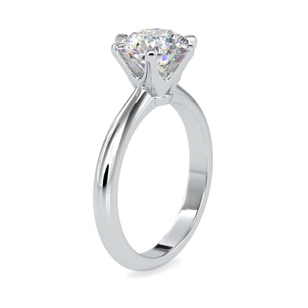 Custom Made Freesia Solitaire Engagement Moissanite Ring by Solitairz Affair