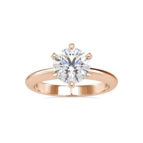 Custom Made Freesia Solitaire Engagement Moissanite Ring by Solitairz Affair