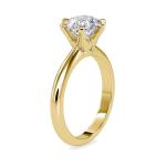 Custom Made Freesia Solitaire Engagement Moissanite Ring by Solitairz Affair