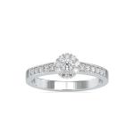 Custom Made Nova Halo Moissanite Ring by Solitairz Affair