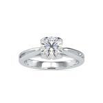 Custom Made Gladiolus Solitaire Engagement Moissanite Ring by Solitairz Affair