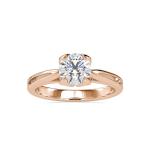 Custom Made Gladiolus Solitaire Engagement Moissanite Ring by Solitairz Affair