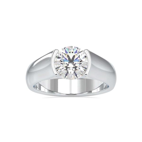 Custom Made Frosted Moissanite Ring by Solitairz Affair