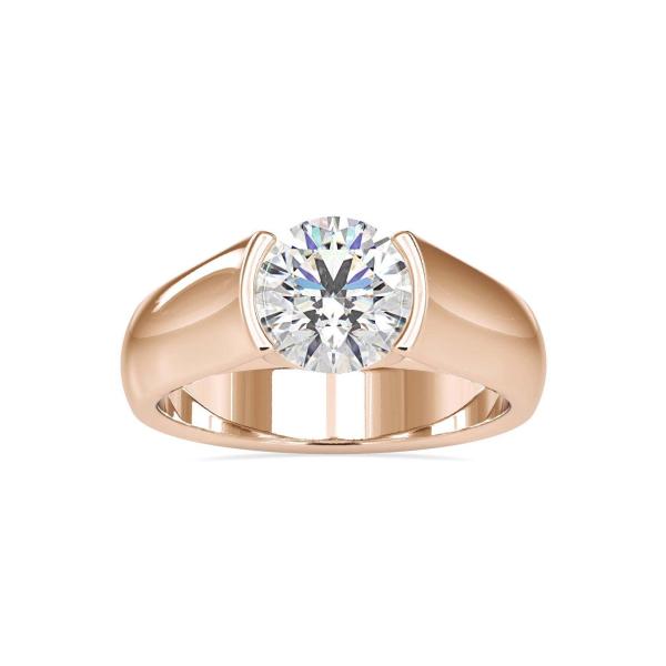 Custom Made Frosted Moissanite Ring by Solitairz Affair