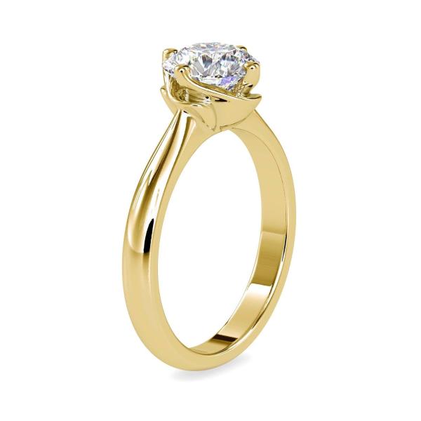 Custom Made Khloe Solitaire Engagement Moissanite Ring by Solitairz Affair