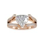 Custom Made Sabers Solitaire Engagement Moissanite Ring by Solitairz Affair