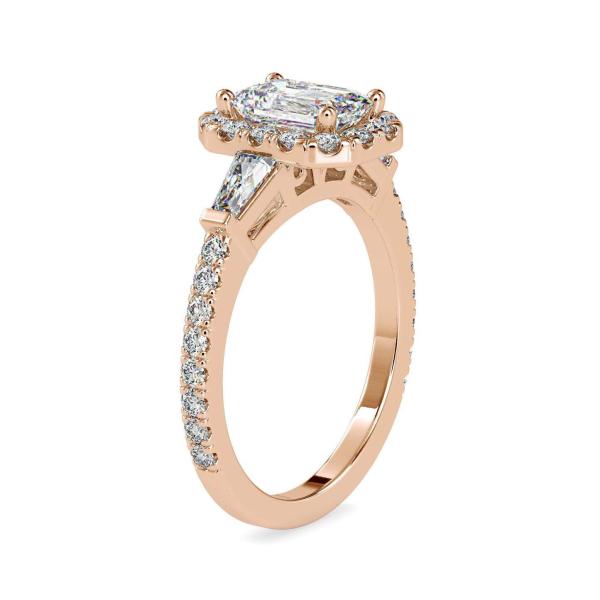 Custom Made Enchanting Halo Moissanite Ring by Solitairz Affair