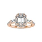 Custom Made Enchanting Halo Moissanite Ring by Solitairz Affair