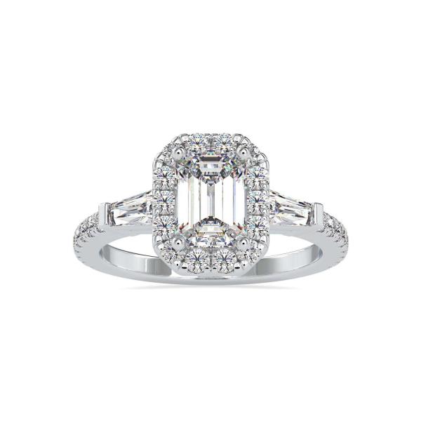 Custom Made Enchanting Halo Moissanite Ring by Solitairz Affair