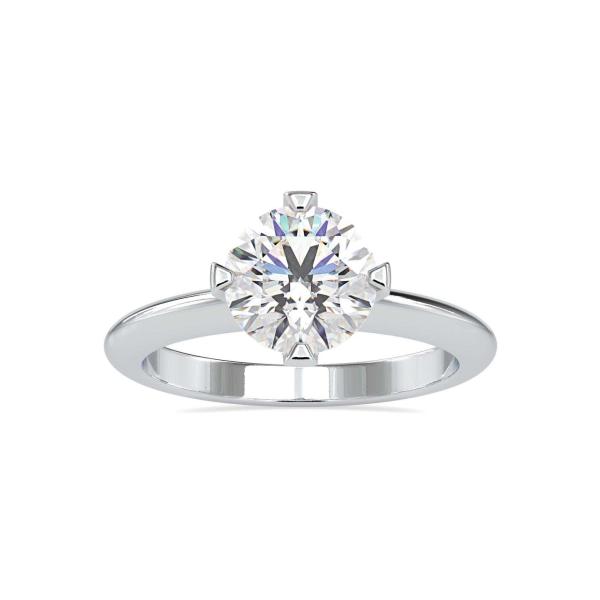 Custom Made Remi Solitaire Engagement Moissanite Ring by Solitairz Affair