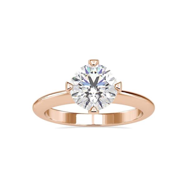 Custom Made Remi Solitaire Engagement Moissanite Ring by Solitairz Affair