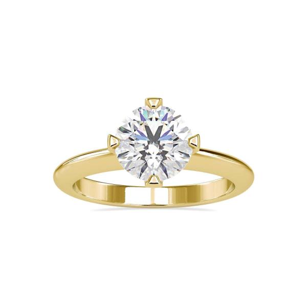 Custom Made Remi Solitaire Engagement Moissanite Ring by Solitairz Affair