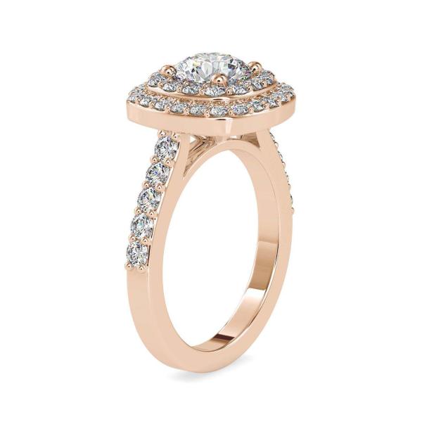 Custom Made Dual Halo Moissanite Ring by Solitairz Affair