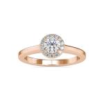 Custom Made Arya Moissanite Halo Ring by Solitairz Affair