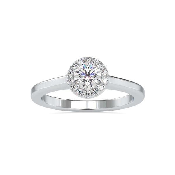 Custom Made Arya Moissanite Halo Ring by Solitairz Affair