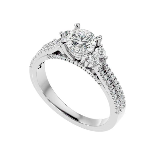 Custom Made Natasha Moissanite Ring by Solitairz Affair