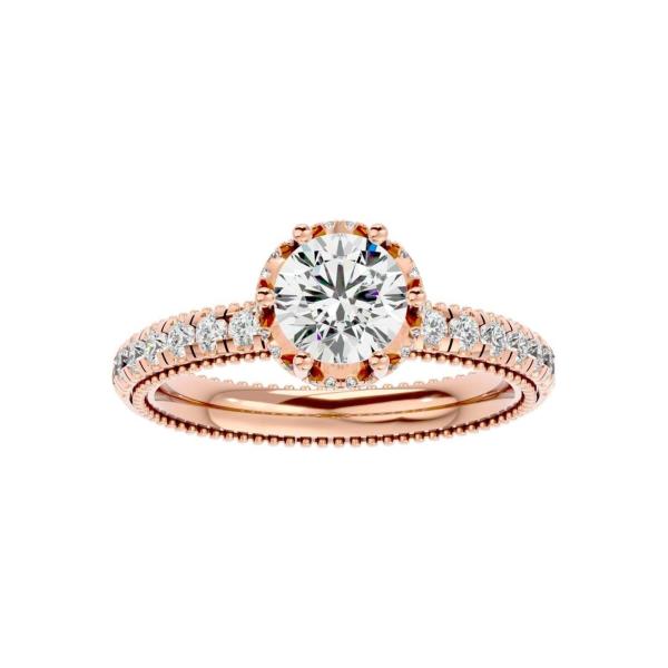 Custom Made Zarif Moissanite Ring by Solitairz Affair