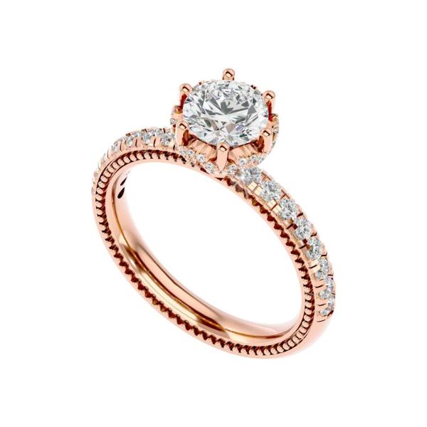 Custom Made Zarif Moissanite Ring by Solitairz Affair