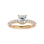 Custom Made Steffi Moissanite Ring by Solitairz Affair