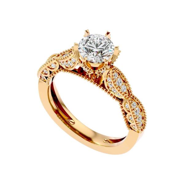 Custom Made Grinny Moissanite Ring by Solitairz Affair