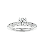 Custom Made Radiating Moissanite Ring by Solitairz Affair