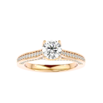 Custom Made Radiating Moissanite Ring by Solitairz Affair