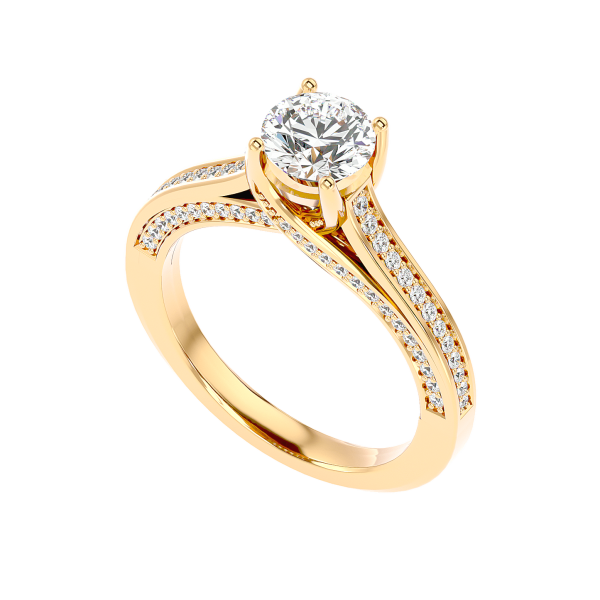 Custom Made Radiating Moissanite Ring by Solitairz Affair