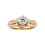 Custom Made Skewi Moissanite Ring by Solitairz Affair