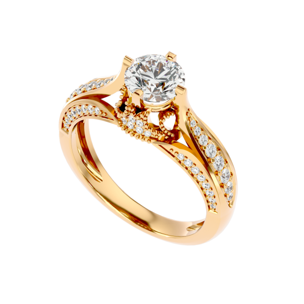 Custom Made Skewi Moissanite Ring by Solitairz Affair