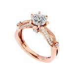 Custom Made Ruban Moissanite Ring by Solitairz Affair