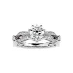 Custom Made Ruban Moissanite Ring by Solitairz Affair