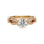 Custom Made Ruban Moissanite Ring by Solitairz Affair