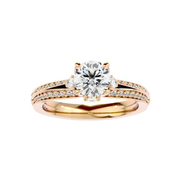 Custom Made Twine Solitaire Engagement Moissanite Ring by Solitairz Affair