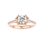 Custom Made Crest Moissanite Ring by Solitairz Affair