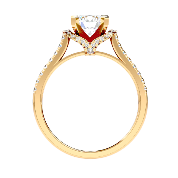 Custom Made Crest Moissanite Ring by Solitairz Affair